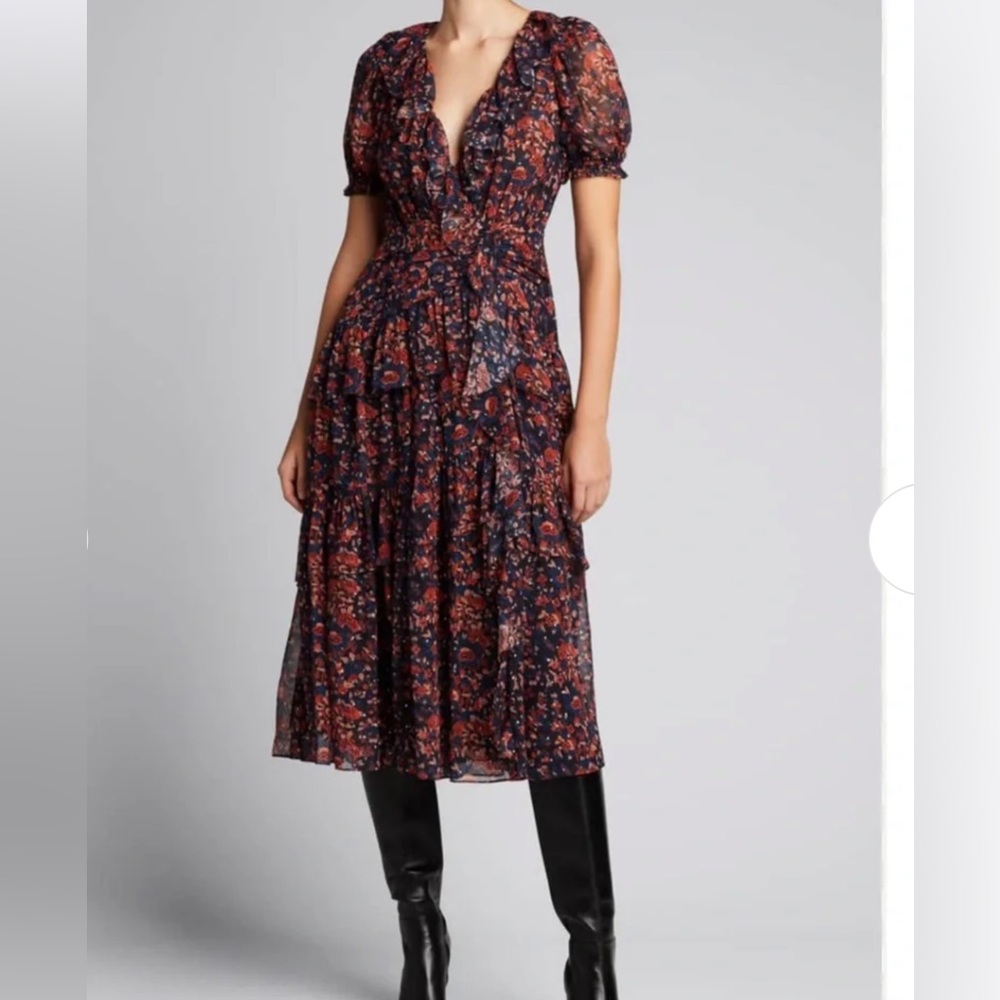 Ulla Johnson Delphine Midi Dress Sz 10